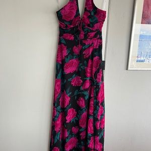 Lulus halter flower dress - size XS